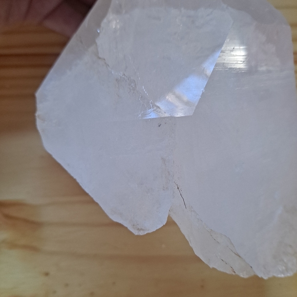 Large Clear Quartz Crystal Point Free Standing Crystal - Picture 9 of 10